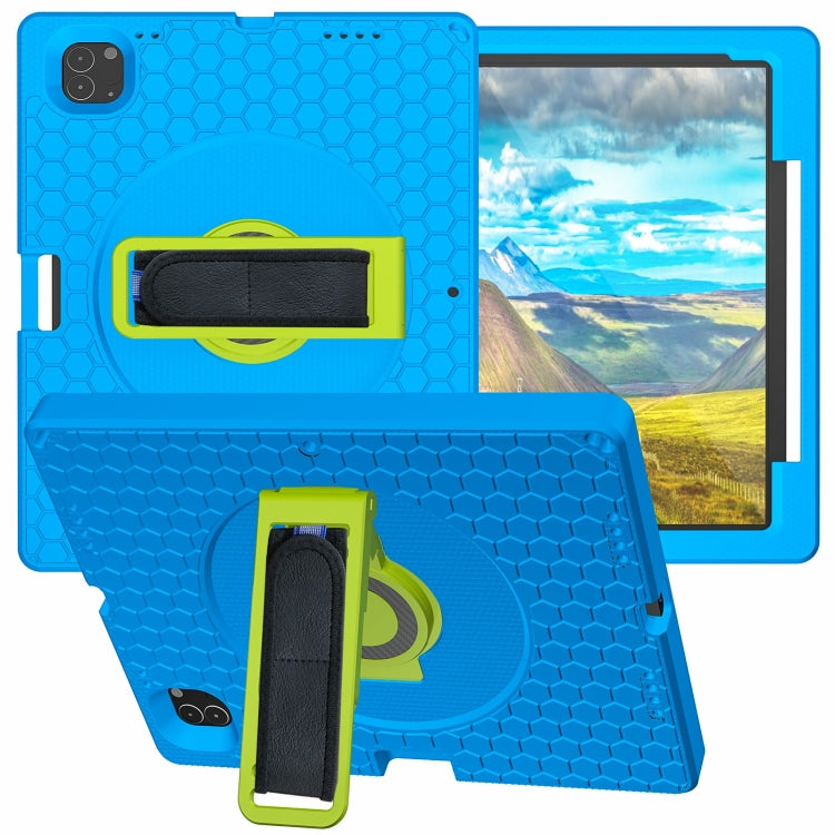 Étui rigide en EVA avec support rotatif à 360° et sangle pour tablette iPad Pro 12,9 pouces (2019/2021/2022)
