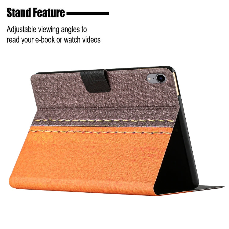 Stitching Solid Color Flip Leather Smart Tablet Case, For iPad 10th Gen 10.9 2022
