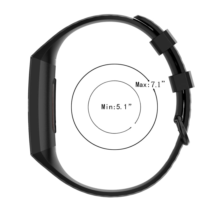 Color Buckle TPU Wrist Strap Watch Band for Fitbit Charge 4 / Charge 3 / Charge 3 SE