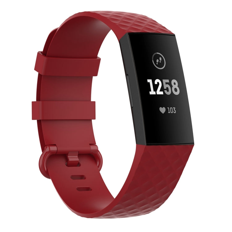 Color Buckle TPU Wrist Strap Watch Band for Fitbit Charge 4 / Charge 3 / Charge 3 SE, Size: S