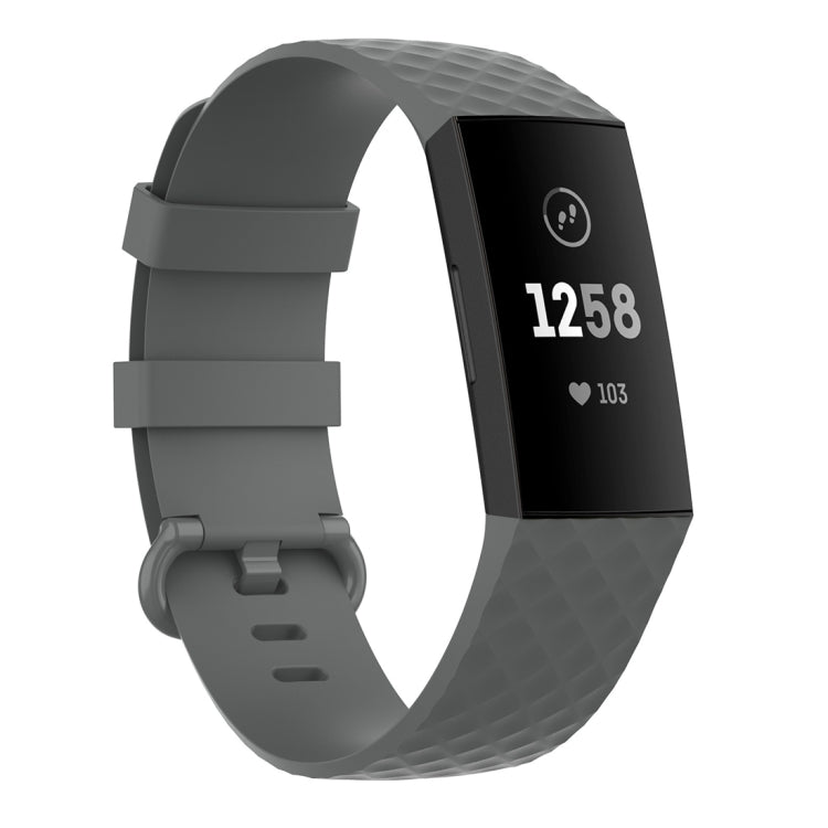 Color Buckle TPU Wrist Strap Watch Band for Fitbit Charge 4 / Charge 3 / Charge 3 SE, Size: S