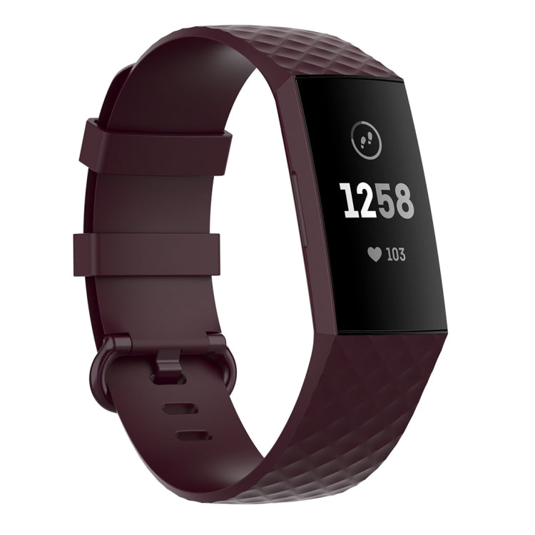 Color Buckle TPU Wrist Strap Watch Band for Fitbit Charge 4 / Charge 3 / Charge 3 SE, Size: S