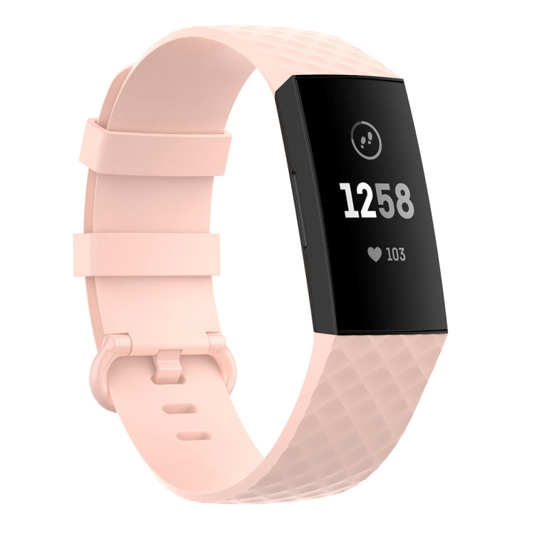 Color Buckle TPU Wrist Strap Watch Band for Fitbit Charge 4 / Charge 3 / Charge 3 SE, Size: S