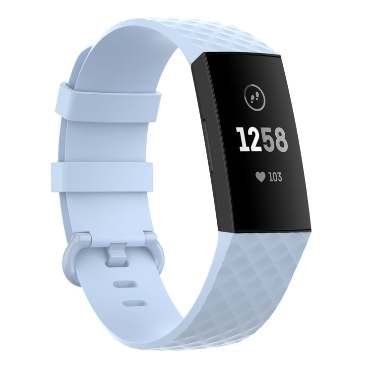 Color Buckle TPU Wrist Strap Watch Band for Fitbit Charge 4 / Charge 3 / Charge 3 SE, Size: S