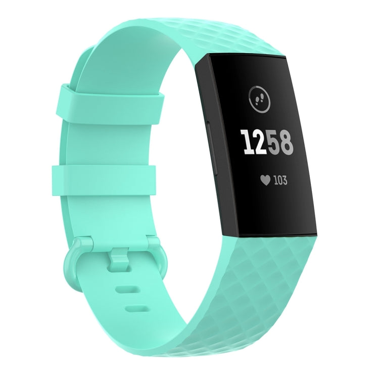 Color Buckle TPU Wrist Strap Watch Band for Fitbit Charge 4 / Charge 3 / Charge 3 SE, Size: S