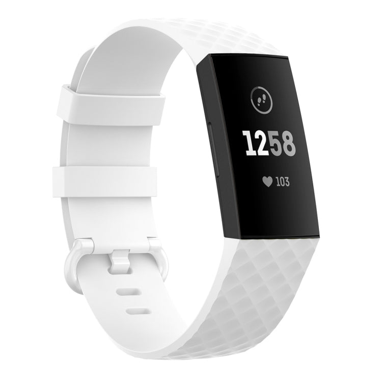 Color Buckle TPU Wrist Strap Watch Band for Fitbit Charge 4 / Charge 3 / Charge 3 SE, Size: L