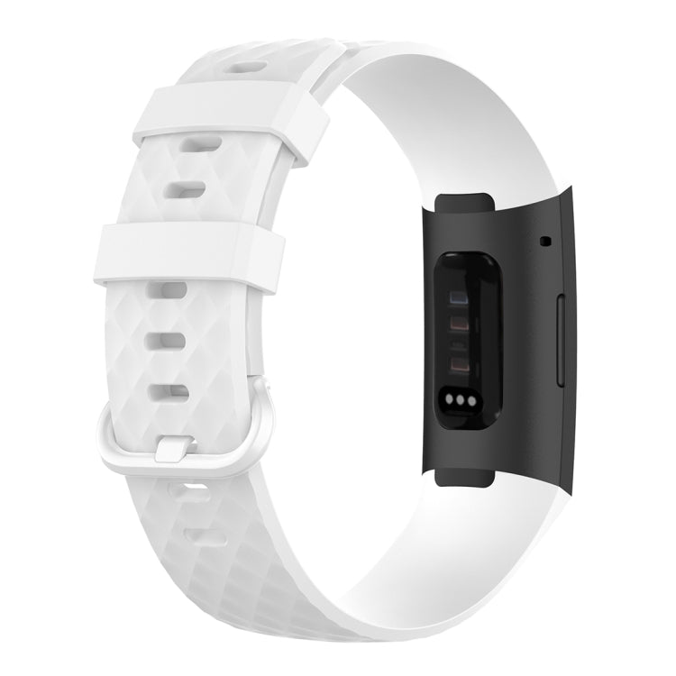 Color Buckle TPU Wrist Strap Watch Band for Fitbit Charge 4 / Charge 3 / Charge 3 SE, Size: L