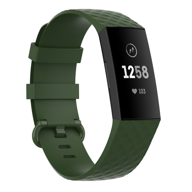 Color Buckle TPU Wrist Strap Watch Band for Fitbit Charge 4 / Charge 3 / Charge 3 SE, Size: L