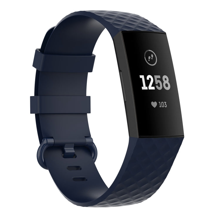 Color Buckle TPU Wrist Strap Watch Band for Fitbit Charge 4 / Charge 3 / Charge 3 SE, Size: L