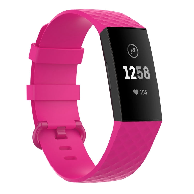 Color Buckle TPU Wrist Strap Watch Band for Fitbit Charge 4 / Charge 3 / Charge 3 SE, Size: L