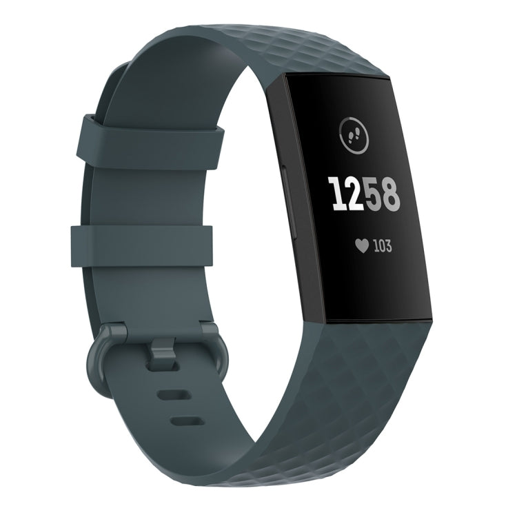 Color Buckle TPU Wrist Strap Watch Band for Fitbit Charge 4 / Charge 3 / Charge 3 SE, Size: L