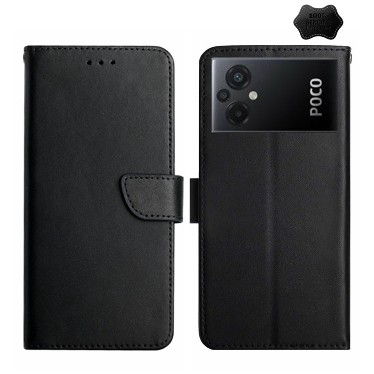 Genuine Leather Fingerprint-proof Flip Phone Case, For Xiaomi Redmi 11 Prime 4G, For Xiaomi Redmi 11 Prime 5G, For Xiaomi Redmi Note 12 China, For Xiaomi Redmi Note 12 Pro 5G China, For Xiaomi Redmi Note 12 Pro+ China/12 Explorer�����������������������...