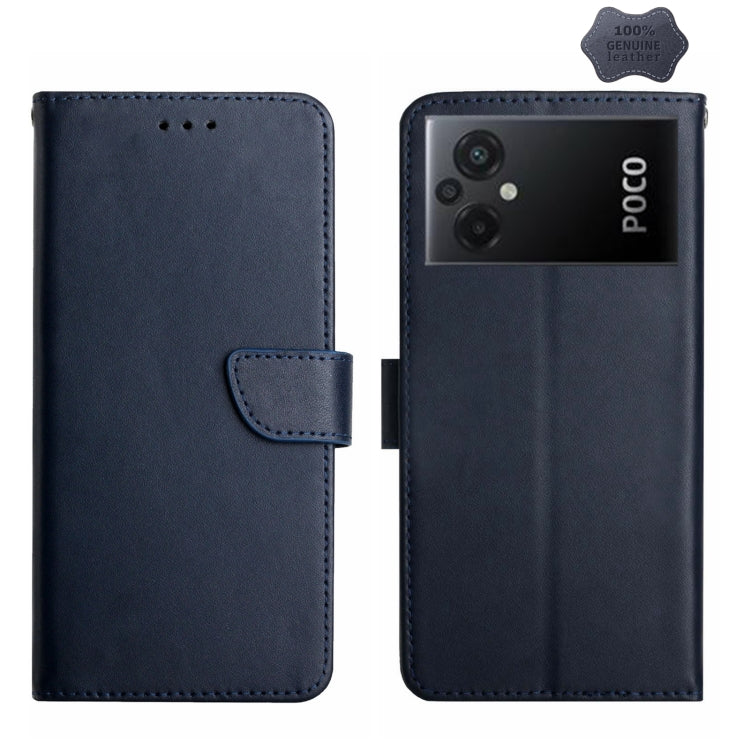 Genuine Leather Fingerprint-proof Flip Phone Case, For Xiaomi Redmi 11 Prime 4G, For Xiaomi Redmi 11 Prime 5G, For Xiaomi Redmi Note 12 China, For Xiaomi Redmi Note 12 Pro 5G China, For Xiaomi Redmi Note 12 Pro+ China/12 Explorer�����������������������...