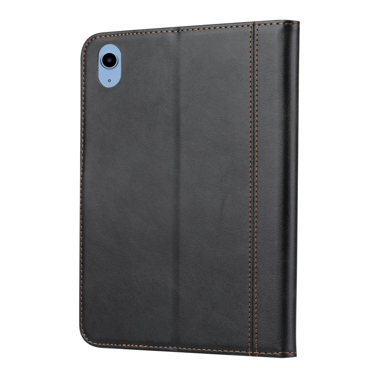 Calf Texture Double Fold Leather Smart Tablet Case, For iPad 10th Gen 10.9 2022
