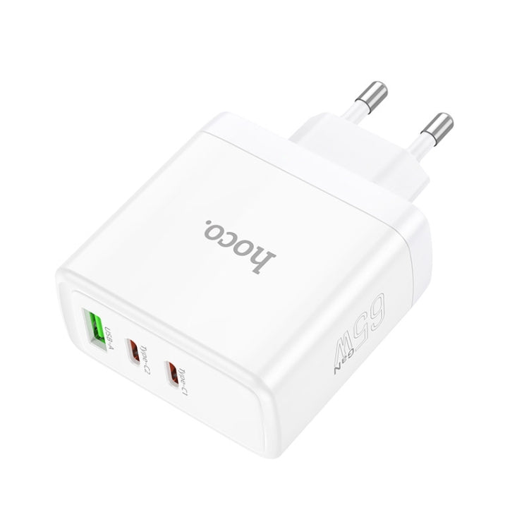 hoco N30 Glory PD 65W USB+ Dual USB-C/Type-C Interface Fast Charge Charger, USB+ Dual Type-C Charger