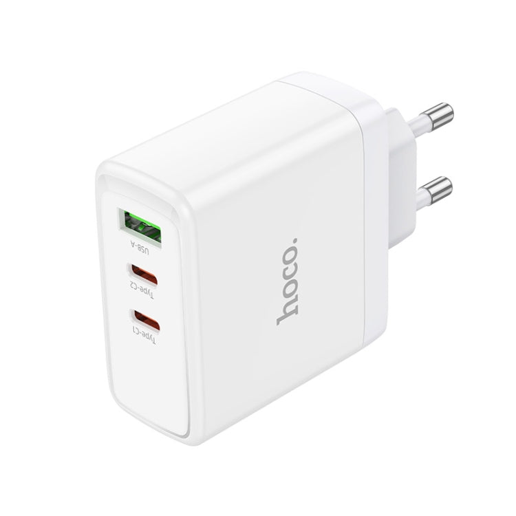 hoco N30 Glory PD 65W USB+ Dual USB-C/Type-C Interface Fast Charge Charger, USB+ Dual Type-C Charger