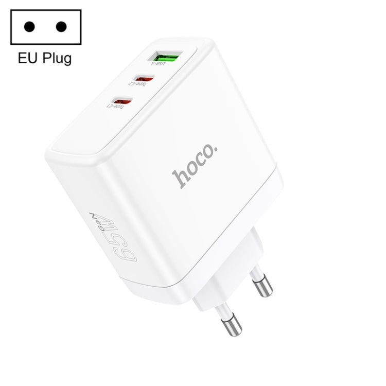 hoco N30 Glory PD 65W USB+ Dual USB-C/Type-C Interface Fast Charge Charger, USB+ Dual Type-C Charger