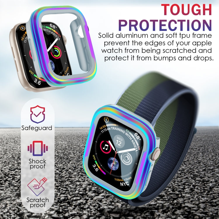 Aluminum Alloy + TPU 2 in 1 Protective Case, For Apple Watch Series 8 / 7 41mm, For Apple Watch Series 6 / 5 / 4 / SE 40mm