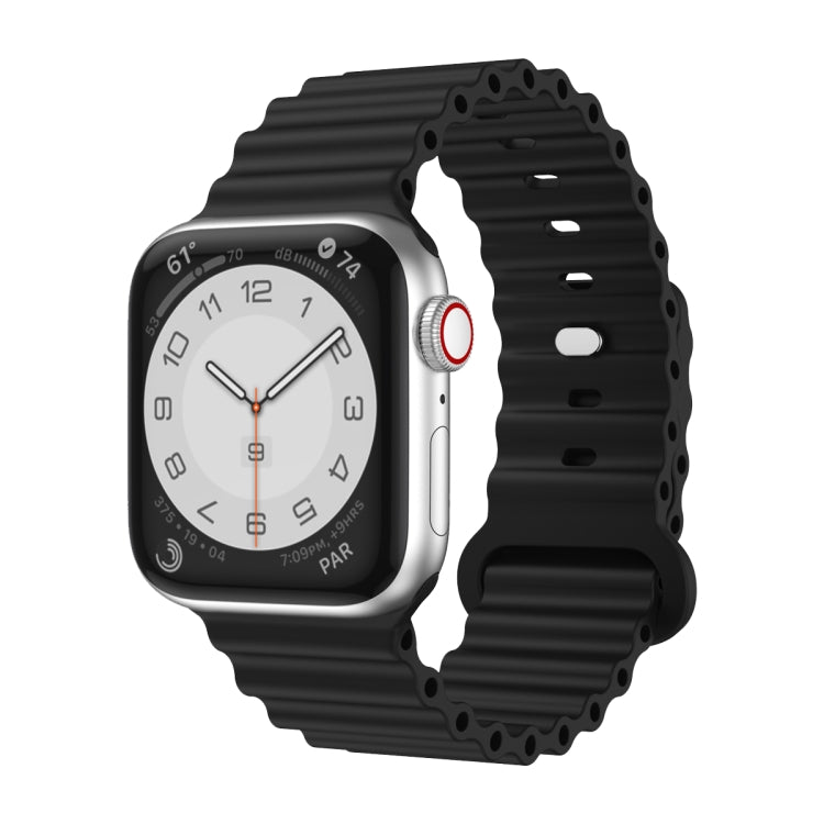 Silicone Watch Band, For Apple Watch Ultra 49mm / Series 8&7 45mm / SE 2&6&SE&5&4 44mm, For Apple Watch Series 8&7 41mm / SE 2&6&SE&5&4 40mm / 3&2&1 38mm