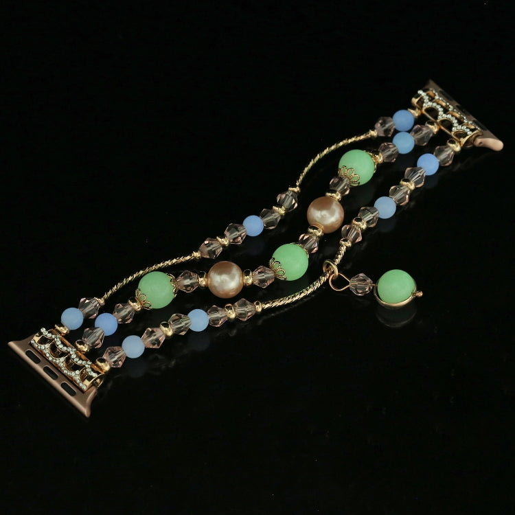 Luminous Agate Watchband, For Apple Watch 5 & 4 40mm / 3 & 2 & 1 38mm, For Apple Watch Ultra 49mm / Series 8&7 45mm / SE 2&6&SE&5&4 44mm / 3&2&1 42mm