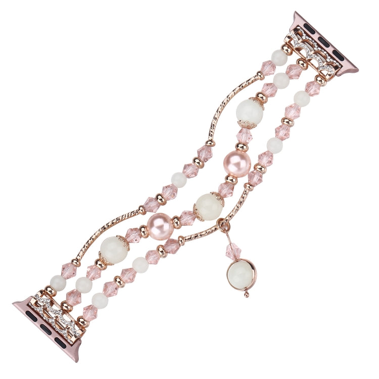 Luminous Agate Watchband, For Apple Watch 5 & 4 40mm / 3 & 2 & 1 38mm, For Apple Watch Ultra 49mm / Series 8&7 45mm / SE 2&6&SE&5&4 44mm / 3&2&1 42mm