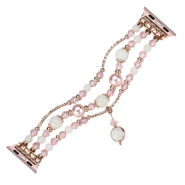 Luminous Agate Watchband, For Apple Watch 5 & 4 40mm / 3 & 2 & 1 38mm, For Apple Watch Ultra 49mm / Series 8&7 45mm / SE 2&6&SE&5&4 44mm / 3&2&1 42mm