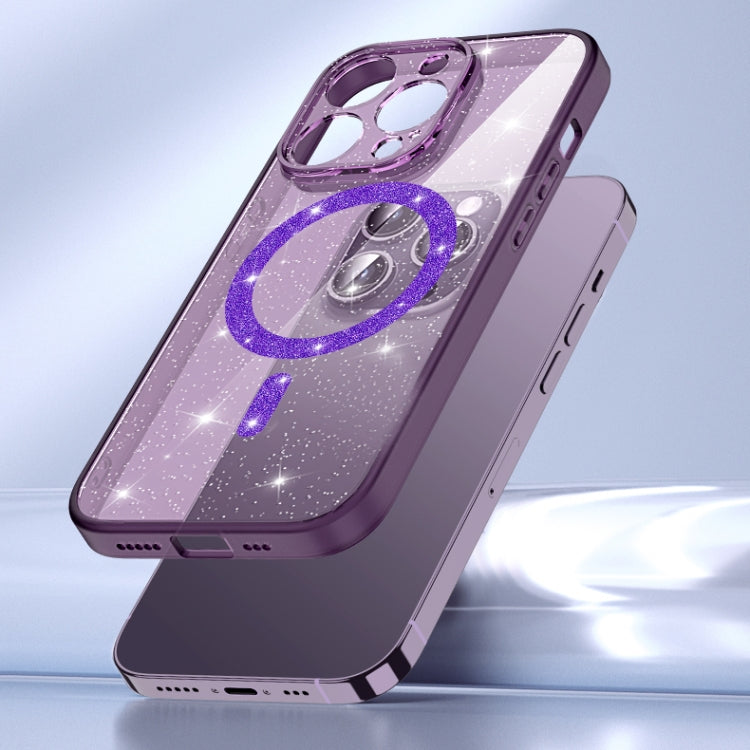 Magsafe Glitter Shockproof Phone Case, For iPhone 14 Pro Max