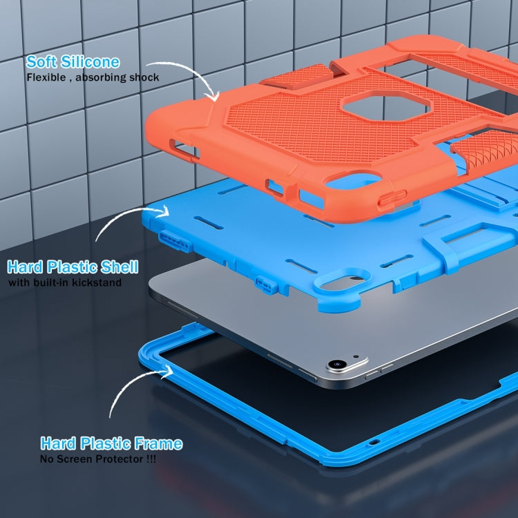 Étui de protection en silicone et PC pour tablette, motif robot contrasté, pour iPad 10e génération 10.9 (2022)