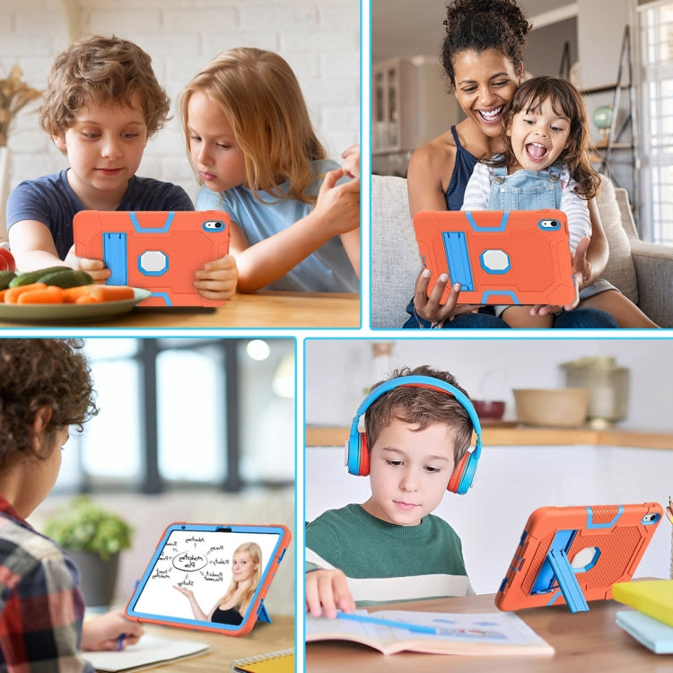 Étui de protection en silicone et PC pour tablette, motif robot contrasté, pour iPad 10e génération 10.9 (2022)