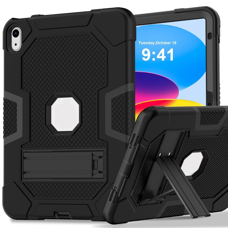 Étui de protection en silicone et PC pour tablette, motif robot contrasté, pour iPad 10e génération 10.9 (2022)