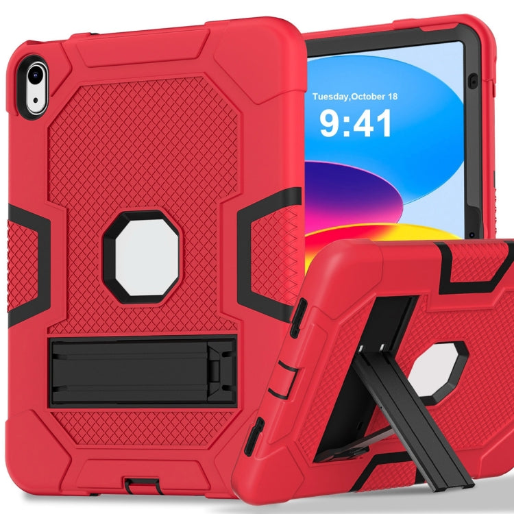 Étui de protection en silicone et PC pour tablette, motif robot contrasté, pour iPad 10e génération 10.9 (2022)