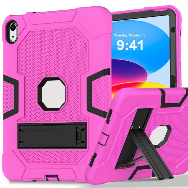 Étui de protection en silicone et PC pour tablette, motif robot contrasté, pour iPad 10e génération 10.9 (2022)