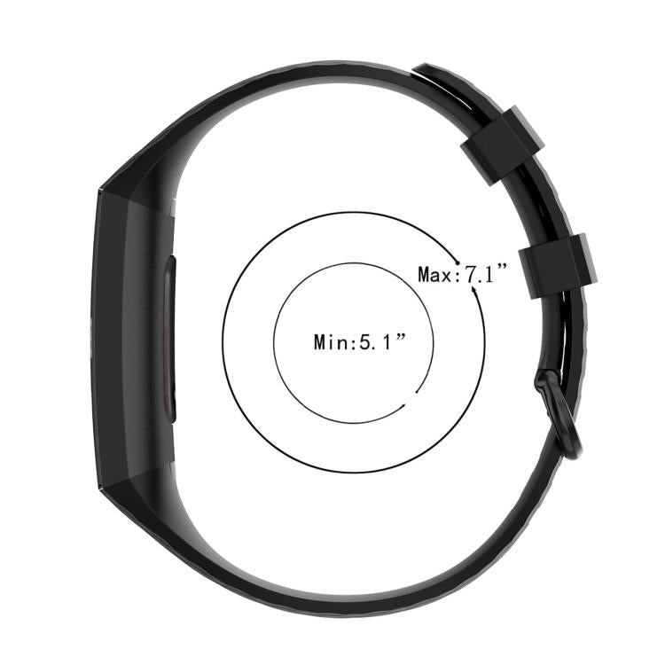 Silver Color Buckle TPU Wrist Strap Watch Band for Fitbit Charge 4 / Charge 4 SE / Charge 3 / Charge 3 SE