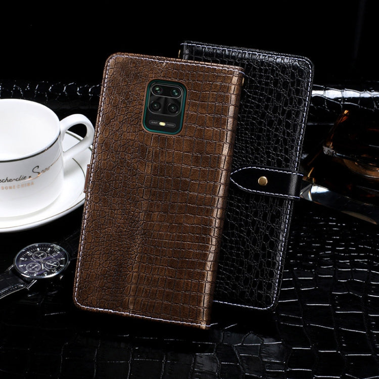 idewei Crocodile Texture Horizontal Flip Leather Case with Holder & Card Slots & Wallet, For Xiaomi Black Shark 3, For Xiaomi Redmi Note 9 Pro, For Xiaomi Redmi Note 9 Pro Max, For Galaxy A11, For Galaxy M31, For Sony Xperia 10 II