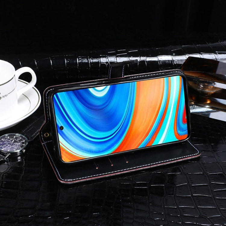 idewei Crocodile Texture Horizontal Flip Leather Case with Holder & Card Slots & Wallet, For Xiaomi Black Shark 3, For Xiaomi Redmi Note 9 Pro, For Xiaomi Redmi Note 9 Pro Max, For Galaxy A11, For Galaxy M31, For Sony Xperia 10 II