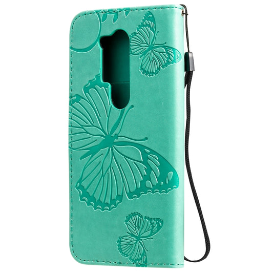 Leather wallet case butterflies 3D texture OnePlus 8 Pro card holder