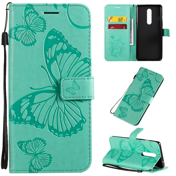 3D Butterflies Embossing Pattern Horizontal Flip Leather Case with Holder & Card Slot & Wallet & Lanyard, For OnePlus 8 Pro, For OnePlus 8, For Motorola Moto G8