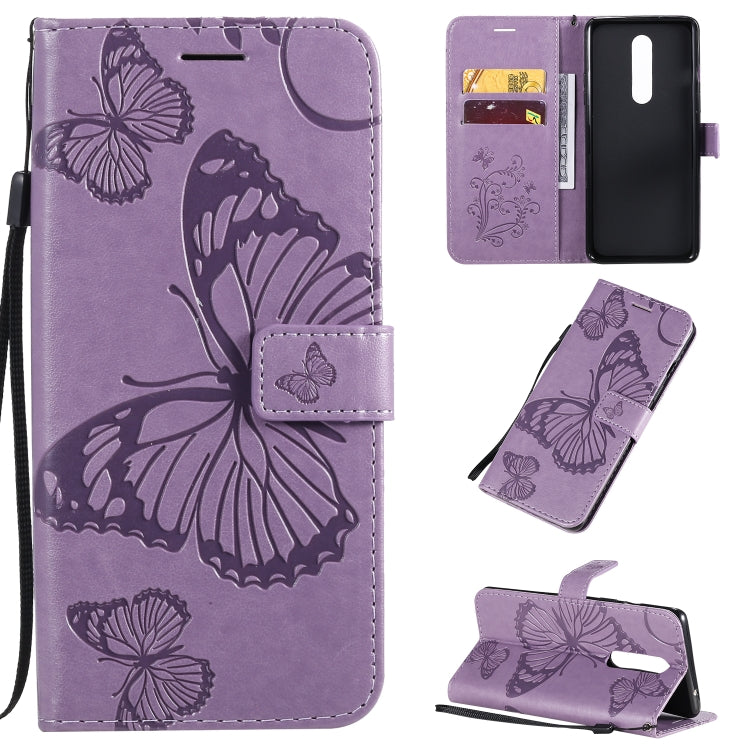 3D Butterflies Embossing Pattern Horizontal Flip Leather Case with Holder & Card Slot & Wallet & Lanyard, For OnePlus 8 Pro, For OnePlus 8, For Motorola Moto G8