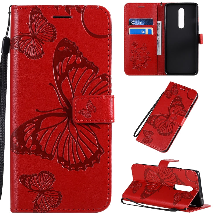 3D Butterflies Embossing Pattern Horizontal Flip Leather Case with Holder & Card Slot & Wallet & Lanyard, For OnePlus 8 Pro, For OnePlus 8, For Motorola Moto G8