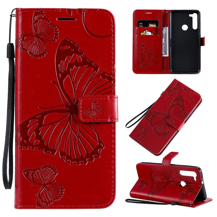 3D Butterflies Embossing Pattern Horizontal Flip Leather Case with Holder & Card Slot & Wallet & Lanyard, For OnePlus 8 Pro, For OnePlus 8, For Motorola Moto G8