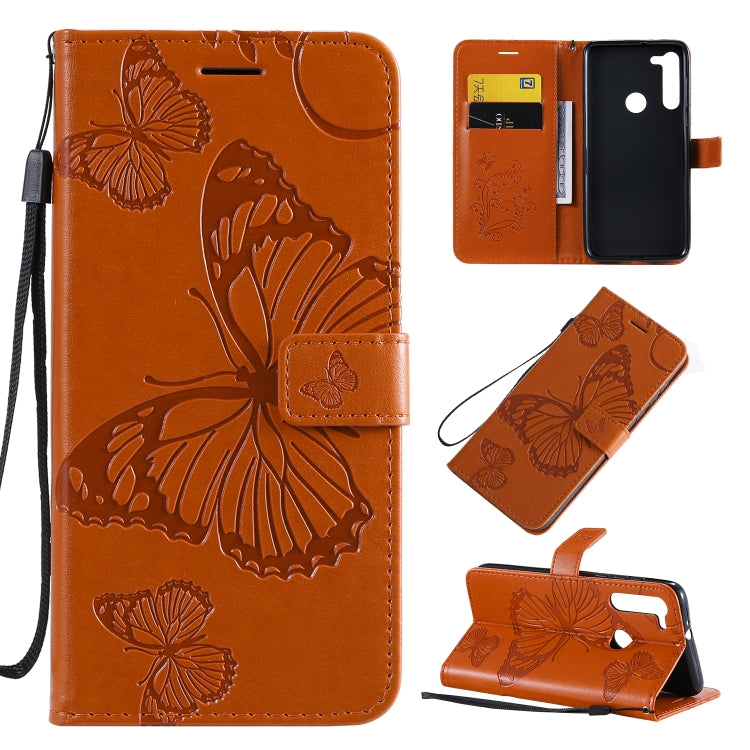 3D Butterflies Embossing Pattern Horizontal Flip Leather Case with Holder & Card Slot & Wallet & Lanyard, For OnePlus 8 Pro, For OnePlus 8, For Motorola Moto G8