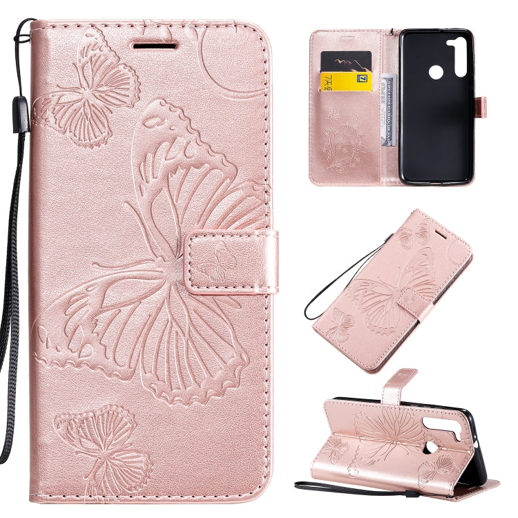 3D Butterflies Embossing Pattern Horizontal Flip Leather Case with Holder & Card Slot & Wallet & Lanyard, For OnePlus 8 Pro, For OnePlus 8, For Motorola Moto G8