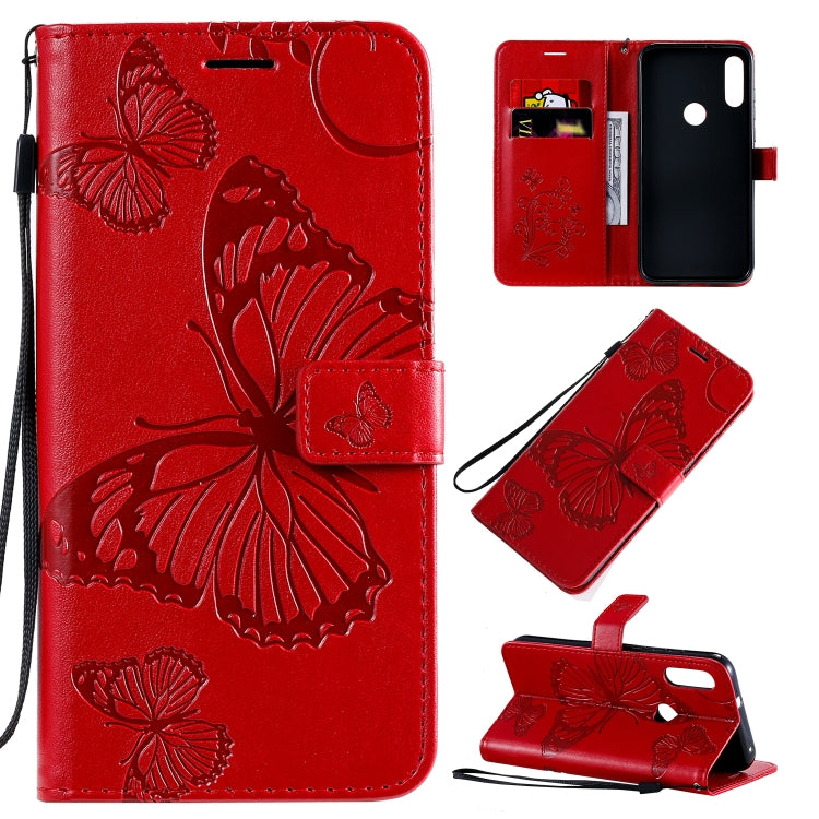 3D Butterflies Embossing Pattern Horizontal Flip Leather Case with Holder & Card Slot & Wallet & Lanyard, For Motorola Moto E7, For Motorola Moto G8 Power, For OPPO A8 / A31 (2020)