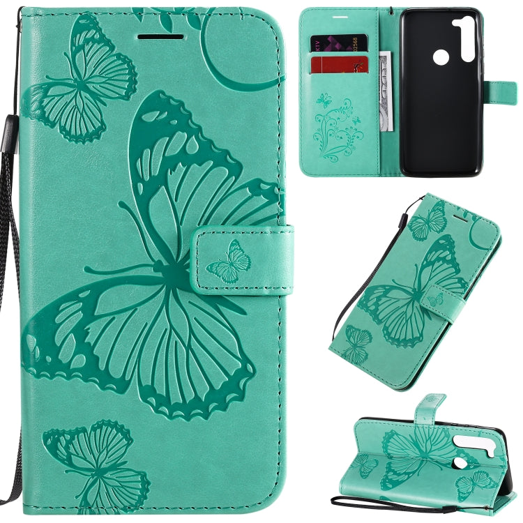 3D Butterflies Embossing Pattern Horizontal Flip Leather Case with Holder & Card Slot & Wallet & Lanyard, For Motorola Moto E7, For Motorola Moto G8 Power, For OPPO A8 / A31 (2020)
