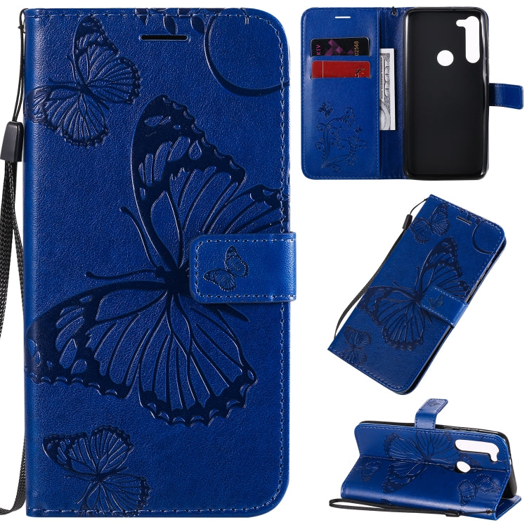 3D Butterflies Embossing Pattern Horizontal Flip Leather Case with Holder & Card Slot & Wallet & Lanyard, For Motorola Moto E7, For Motorola Moto G8 Power, For OPPO A8 / A31 (2020)