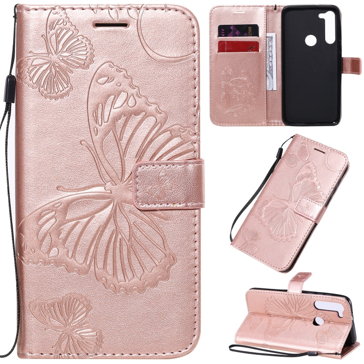 3D Butterflies Embossing Pattern Horizontal Flip Leather Case with Holder & Card Slot & Wallet & Lanyard, For Motorola Moto E7, For Motorola Moto G8 Power, For OPPO A8 / A31 (2020)