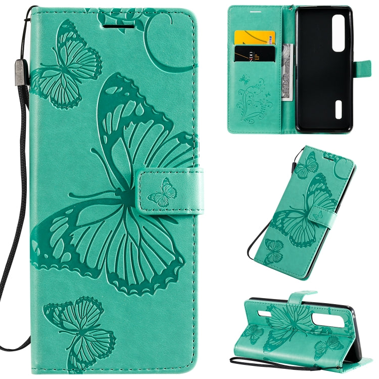 3D Butterflies Embossing Pattern Horizontal Flip Leather Case with Holder & Card Slot & Wallet & Lanyard, For OPPO Find X2 Pro, For OPPO Find X2, For OPPO Realme 6 Pro