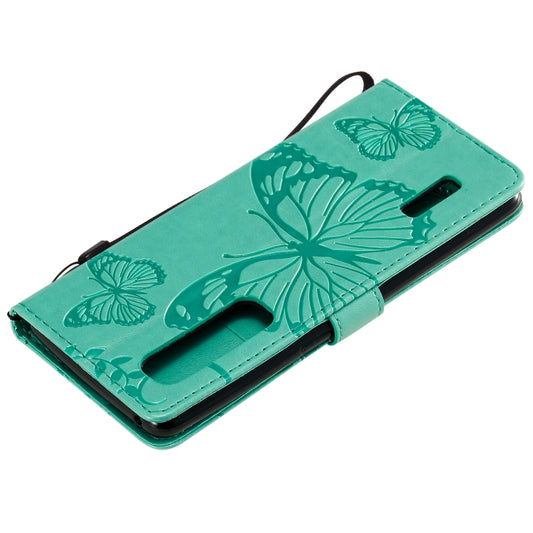 Leather butterfly case for Find X2 Pro displaying detailed embossed wing texture
