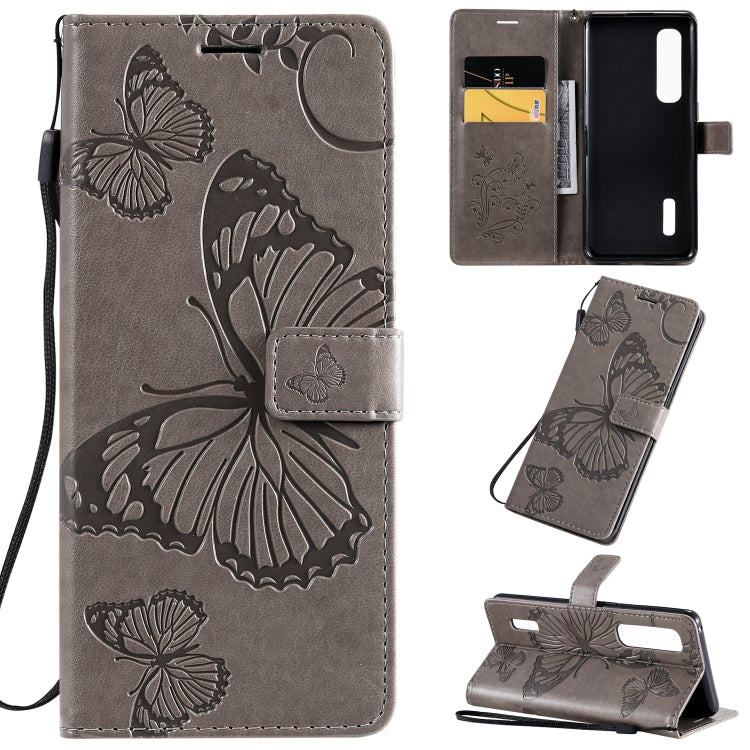 3D Butterflies Embossing Pattern Horizontal Flip Leather Case with Holder & Card Slot & Wallet & Lanyard, For OPPO Find X2 Pro, For OPPO Find X2, For OPPO Realme 6 Pro
