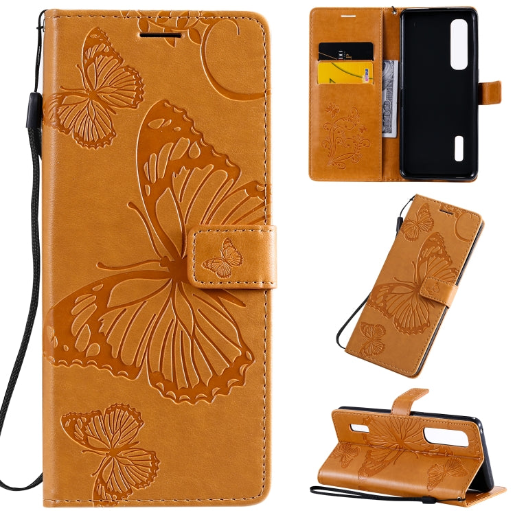 3D Butterflies Embossing Pattern Horizontal Flip Leather Case with Holder & Card Slot & Wallet & Lanyard, For OPPO Find X2 Pro, For OPPO Find X2, For OPPO Realme 6 Pro